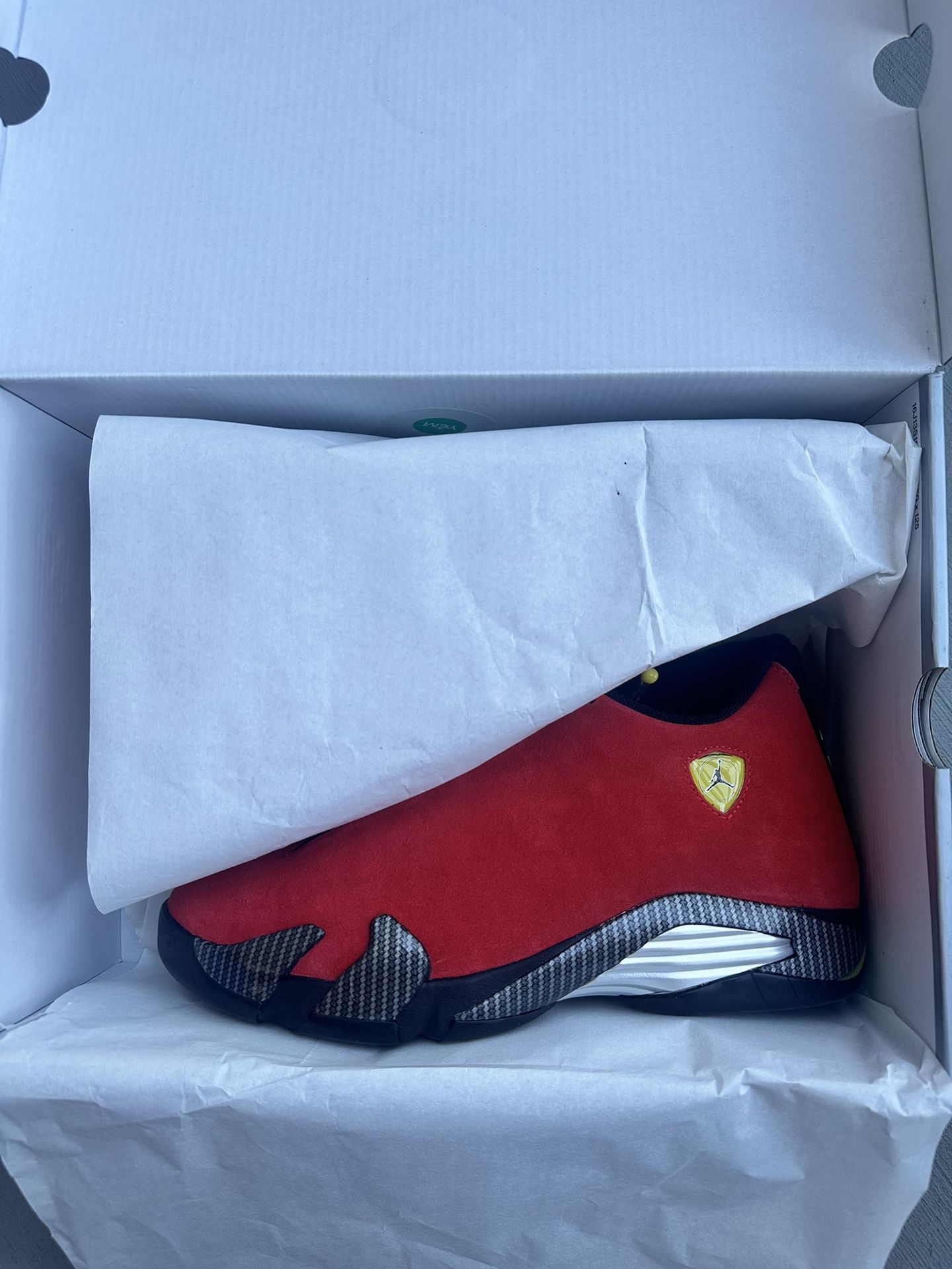 Air Jordan 14 Retro Ferrari/Challenge Red SIZE 10 Will SIZE SWAP FOR 9.5