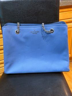 Kate Spade New York Blue Leather Tote Bag
