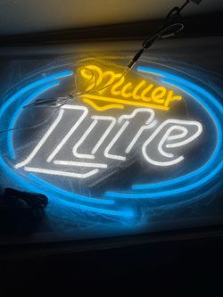 Miller Lite Neon LED Bar Sign