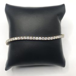 925 Sterling Silver 6.00CT MOISSANITE Tennis Bracelet Size 7”