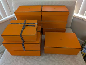 Authentic Hermes orange boxes Empty mixed size
