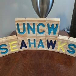 New Wood Block Letter Display 