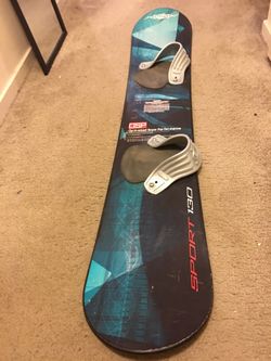 Snowboard Sport 130 cm Kid Teen Size Good Condition See pics Step in Bindings for Shoe Boot