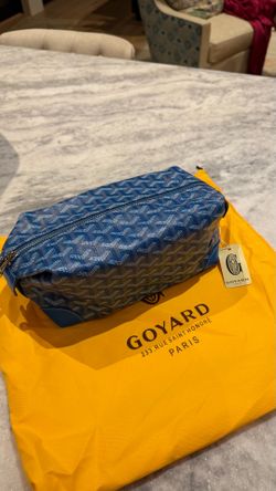 Blue Designer Toiletry Bag