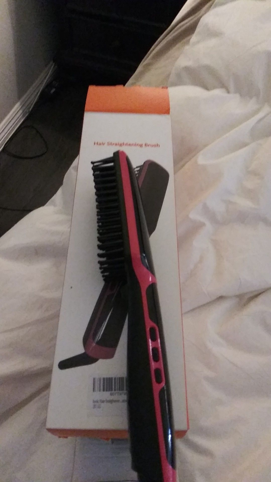 Hair straightening brush