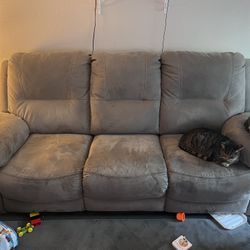Free Matching Couches- One 3 Seater, One Two Seater With Middle Compartment 