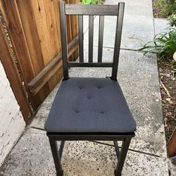 JUSTINA Chair pad, gray, 17/14x16x2 - IKEA