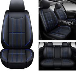 AOOG Leather Car Seat Covers, Leatherette Automotive Vehicle Cushion Cover for Cars SUV Pick-up Truck, Universal Non-Slip.