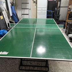 Franklin Tournament Size Ping-Pong Table With Custom Base.