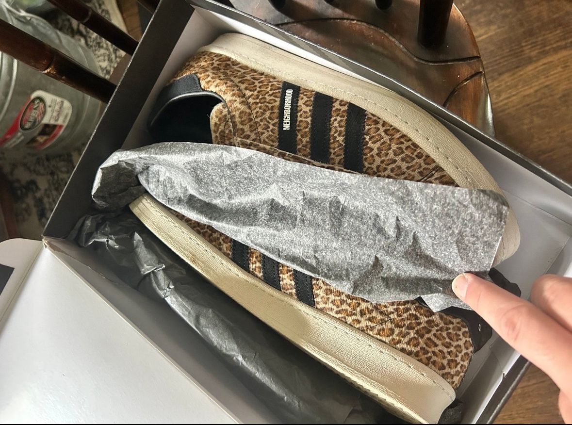 Adidas Neighborhood Campus 80’s Leopard Print Size 11.5