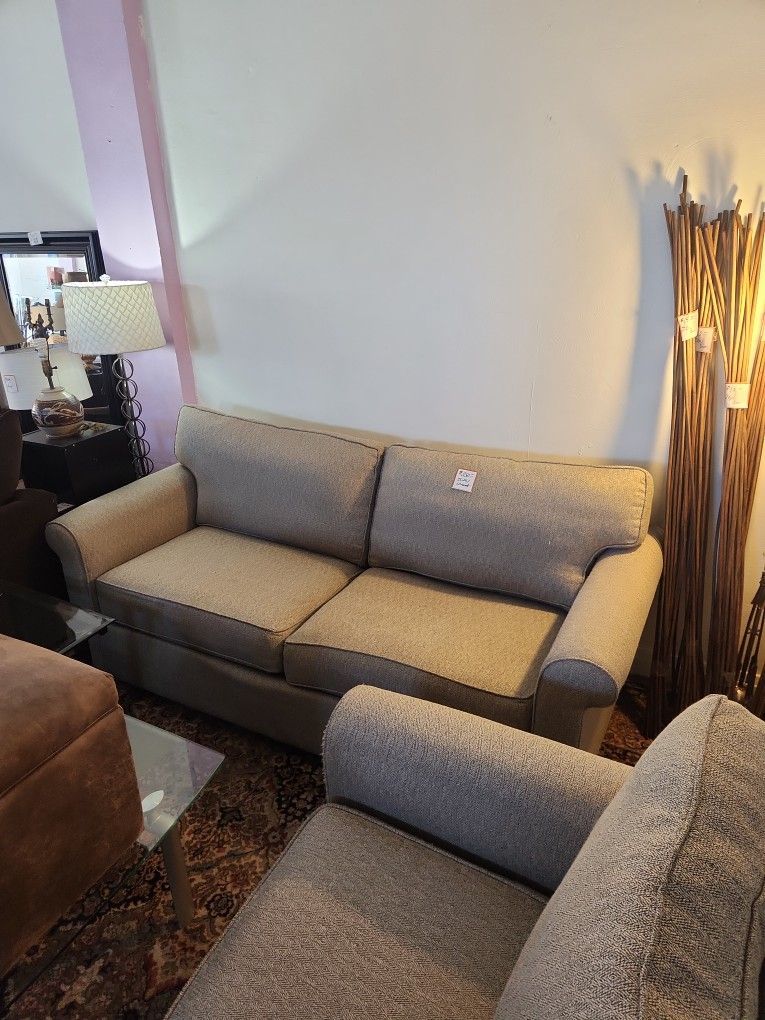 Light Grey Sofa And Loveseat $349