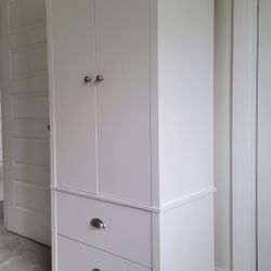 Tall White Armoire