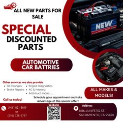 New Battery- Jeep, Chrysler, Toyota, Honda
