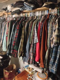 Pendleton Wool Shirts — Huge Lot, All Sizes — Board Shirts, Plaid Flannels & Western