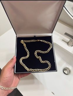 14k curb link chain