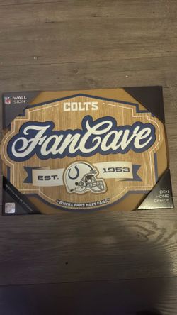 Colts Fan Cave Sign