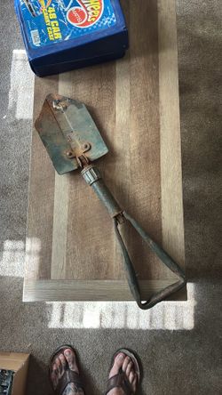 Vintage Vietnam folding shovel