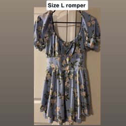 Size L Flower Romper