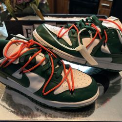 Off White Nike Dunk Green 11.5 