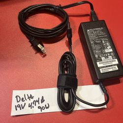 Delta 19V 4.74A 90W laptop, power supply AC adapter  