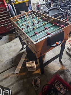 Foosball Table with Players