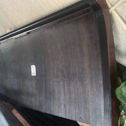 Beautiful Cherry Wood Bed Frame – Solid & Sturdy!