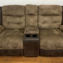 ROCKING RECLINER LOVE SEATS WITH USB CHARGING
