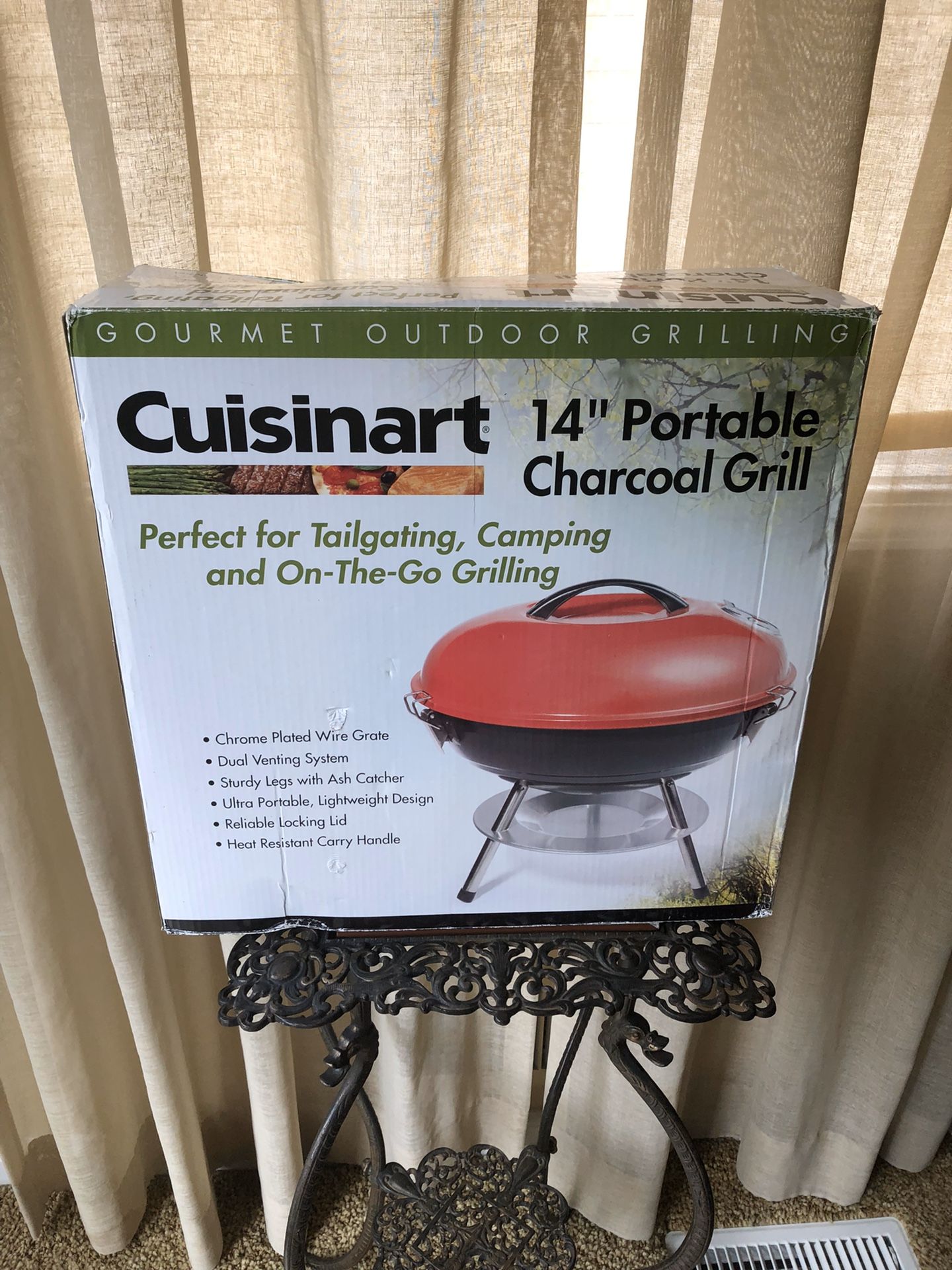 Charcoal Grill. Great for tailgating, camping etc. Brand New