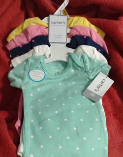 NB Carters onesie set of 5.