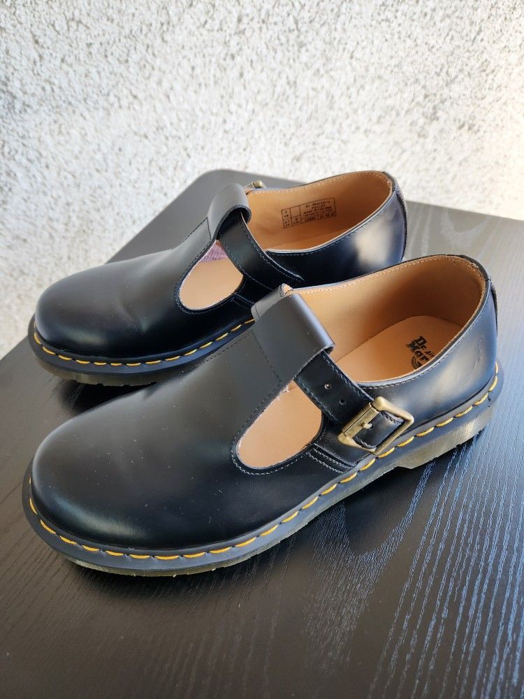 Dr. Martens/Doc Martens Polley Smooth Leather Mary Janes