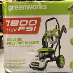 Greenworks pressure washer with 2 sprinkler