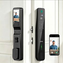 8-in-1 Smart Door Lock with Camera, Video Doorbell, Face Recognition & Fingerprint