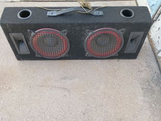 Speaker box with speakers no offers no trades good shape works 75th Ave Indian School serious buyers only please