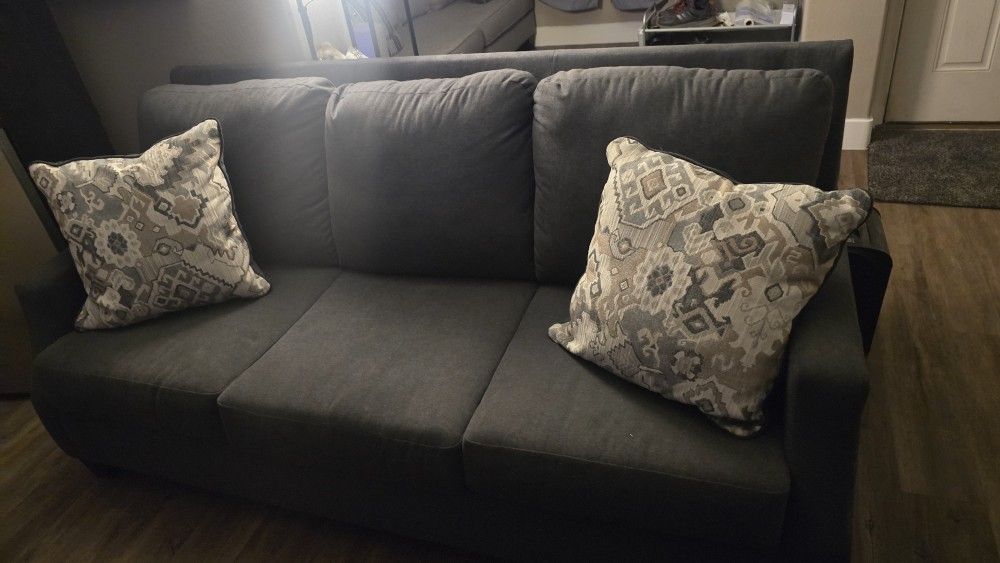 Dark Grey Couch 