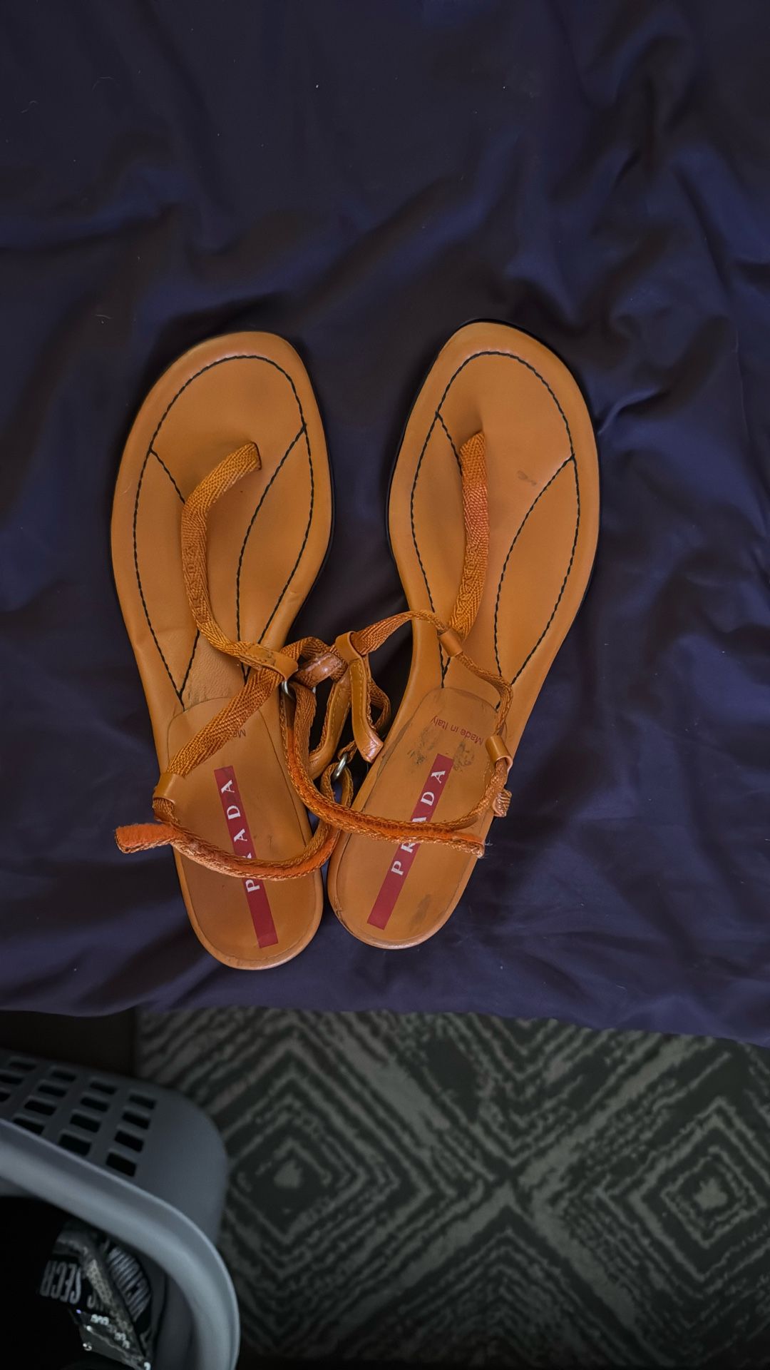 AUTHENTIC PRADA KITTEN HEELS/sandals