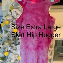 Fur Skirt Hip Hugger