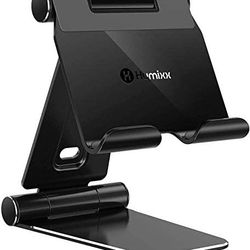 Humixx Mobile Phone / Tablet Holder, Foldable, Multi-angle, Desk Holder for Smartphone Tablet (3-13 "), Compatible with iPhone Xs / XS Max / XR, Galax