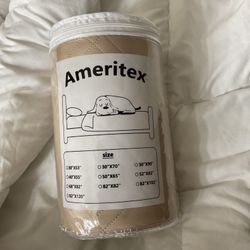 Ameritex waterproof dog bed cover cream beige
