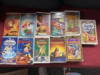 VHS Movies Disney, Charlie Brown Etc