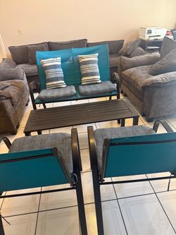 Outdoor Patio Furniture Set with Coffee Table