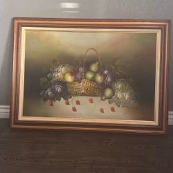 Still Life with Fruit and Wine by the artist B. Burman