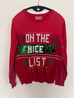JEM Reversible Sequin Holiday Sweater