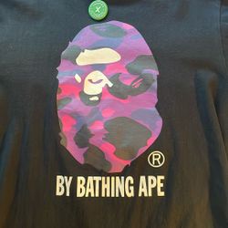 Bape Black/Purple Camo Tee Shirt