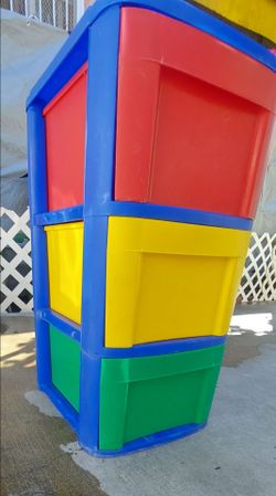 3 Plastic Storage Drawers Tower
