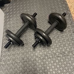 Adjustable Cast Iron Dumbbell Weights