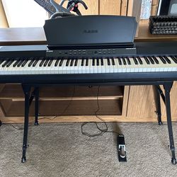 88 Key Keyboard with Sustain pedal and stand