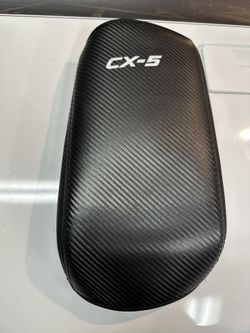 CX-5 (2017-2023) Center Console Cover Armrest Leather Carbon Fiber
