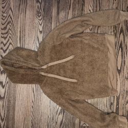 XS Fuzzy Hooded Sweatshirt 