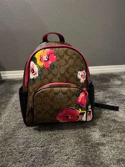 Flower coach backpack