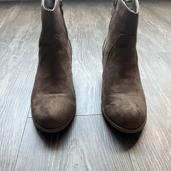 Light Khaki Ankle Boots - 8 Women